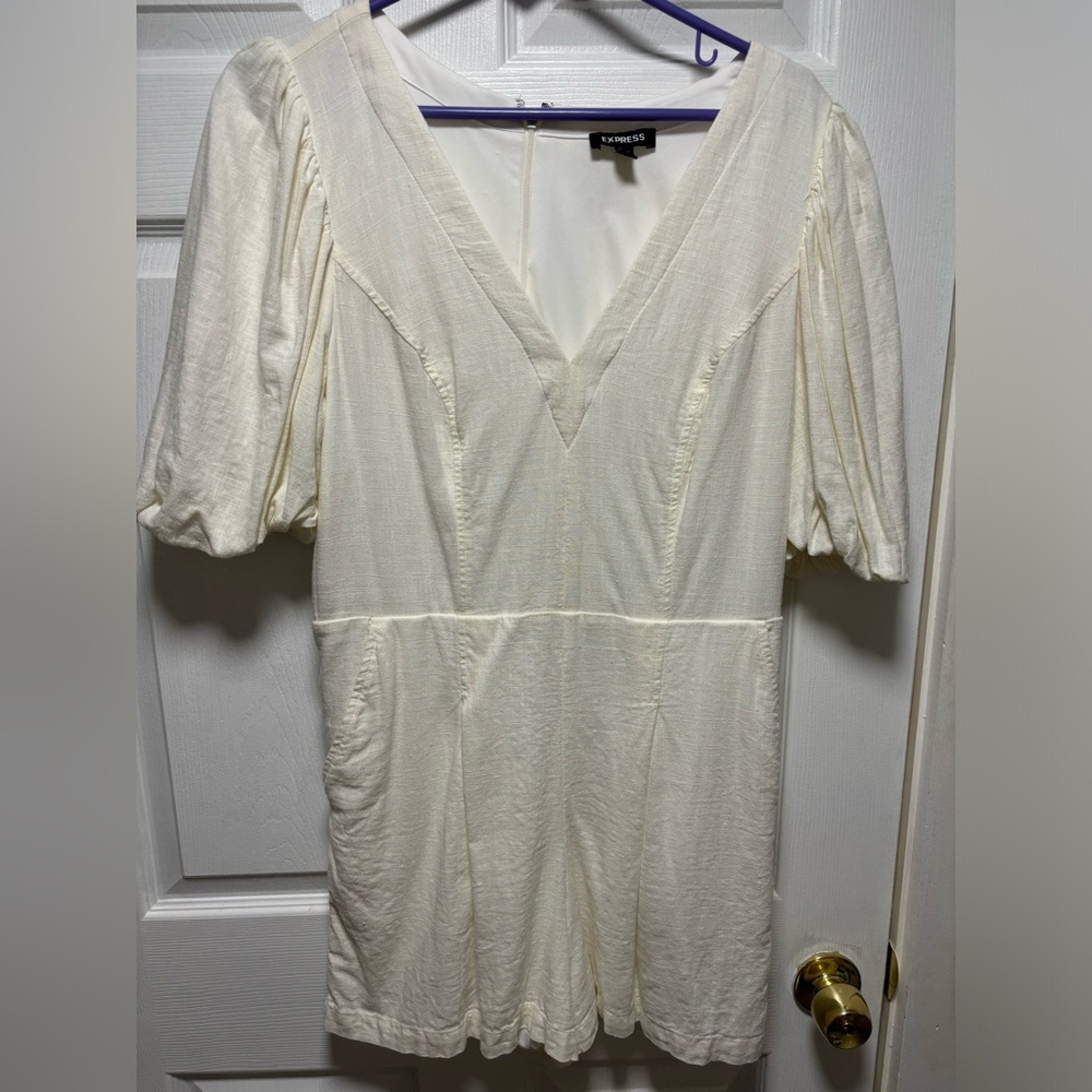 Express white romper